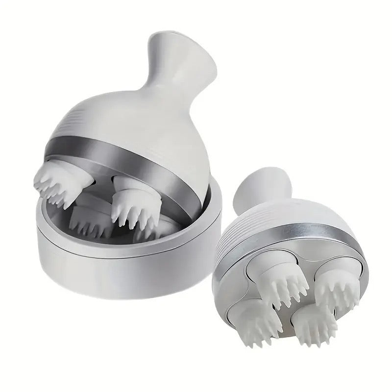 Electric Scalp Massager with 4 Clusters Full-Body Relaxation