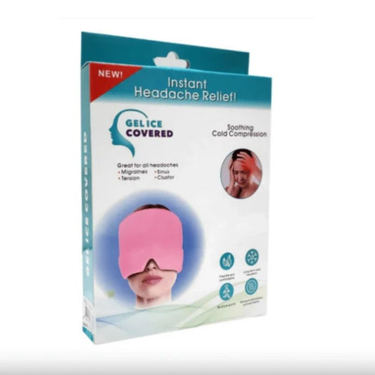 Headache Relief Cap | Hot & Cold Gel Therapy for Migraine, Tension & Puffy Eyes