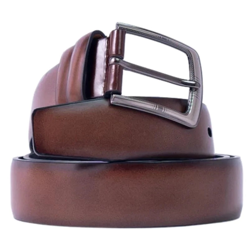 Light Brown Imported Belt | Premium Matt Finish Strap with Elegant Metal Buckle for Formal & Casual Wear