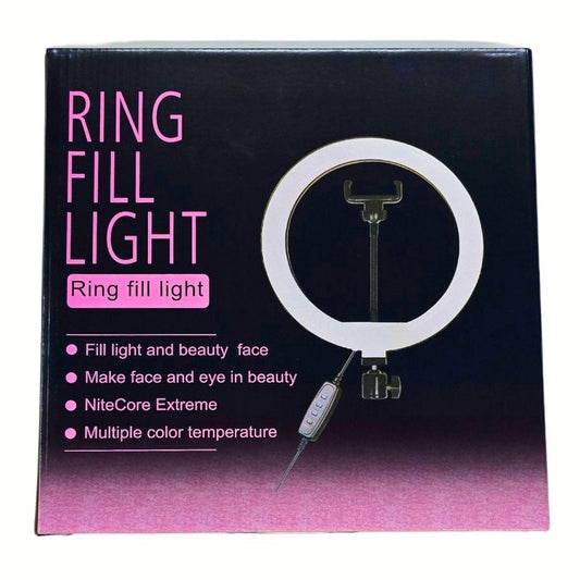 Box of a ring fill light with pink text on a black background