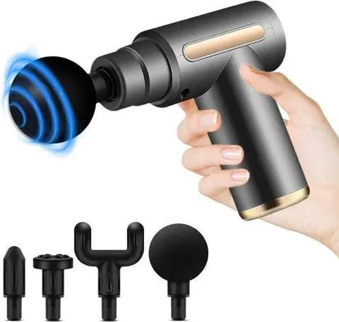 Deep Tissue Electric Muscle Massager Gun | 6-Speed | 4 Heads | Handheld Hunt PK