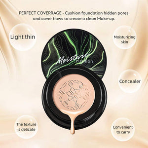 SUNISA 3-in-1 Air Cushion CC & BB Cream | Waterproof Moisturizing Foundation with Sponge