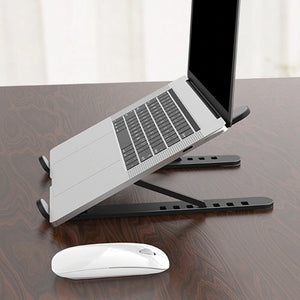 Plastic Foldable & Portable Laptop Stand | Lightweight Adjustable Laptop Holder | High-Quality ABS