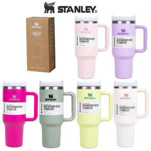 Stanley 40 Oz (1200ML) Stainless Steel Tumbler with Handle & Straw | Hot & Cold Vacuum Insulated Cup