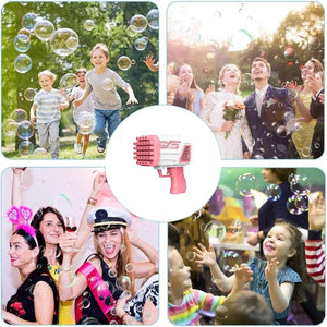 Bazooka Bubble Water Gun | 36-Hole Automatic Bubble Maker for Kids