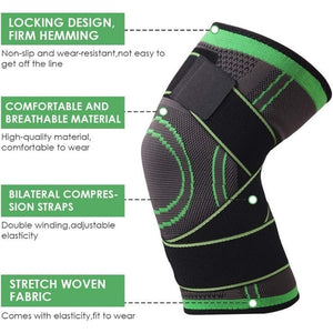 Adjustable 3D Knee Support Band | Pressure Weave Brace for Men & Women| 1 PC