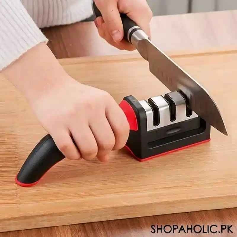 Super Sharp 3-Stage Knife Sharpener (with Ceramic Peeler)
