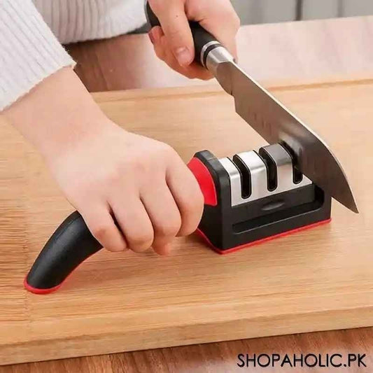 Super Sharp 3-Stage Knife Sharpener (with Ceramic Peeler)