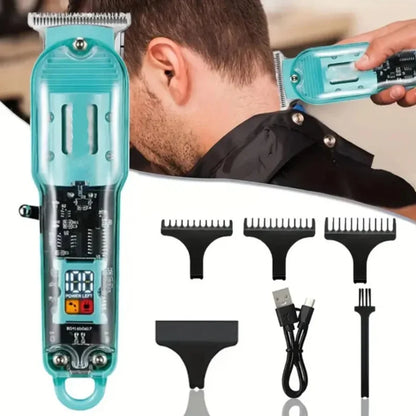 Daling Transparent LCD Electric Hair Trimmer FR-D-8268