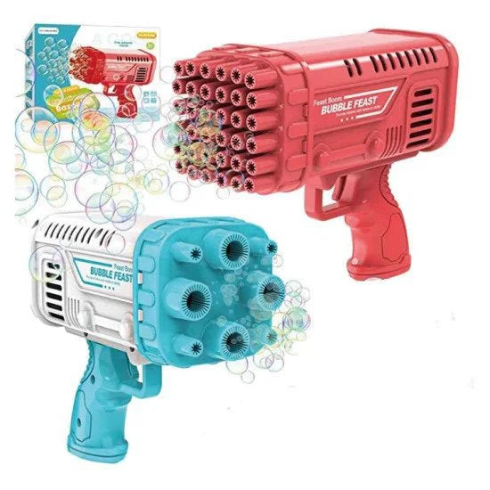 Bazooka Bubble Water Gun | 36-Hole Automatic Bubble Maker for Kids