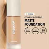 Sheglam Complexion Pro Matte Foundation | Shell | Long Lasting