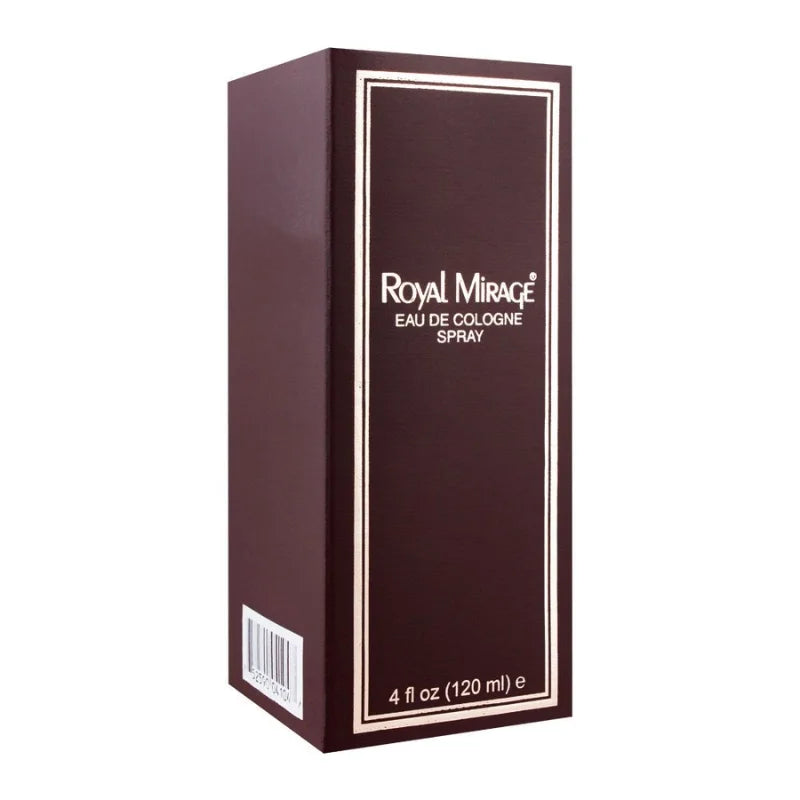 Royal Mirage Eau De Cologne Spray 120ml | Long-Lasting Unisex Perfume