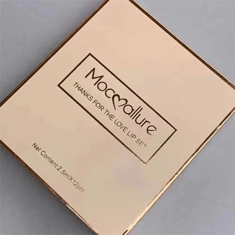 Mocallure 12 Pcs Matte Liquid Lipstick Set | Long-Lasting Waterproof Lip Colors