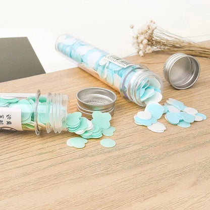 Disposable Soap Paper Flakes in Flower Tube Bottle