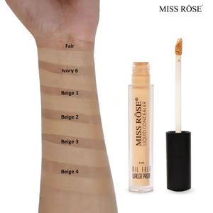 MISS ROSE Liquid Concealer | Fair | Waterproof High-Coverage Formula (5ml)