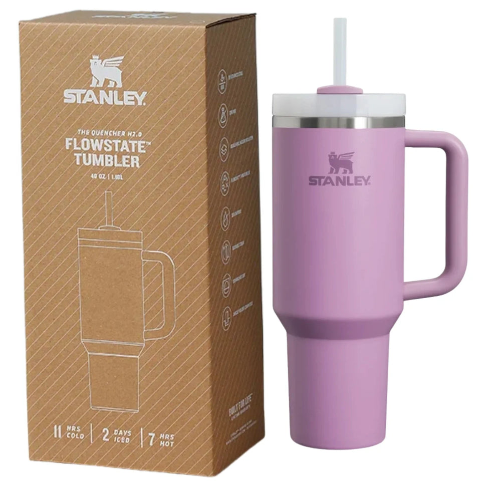 Stanley 40 Oz (1200ML) Stainless Steel Tumbler with Handle & Straw | Hot & Cold Vacuum Insulated Cup