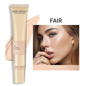 Fair | Miss Rose Silk Flawless Foundation | Long-Lasting Lightweight Liquid Foundation with Natural Radiant Finish