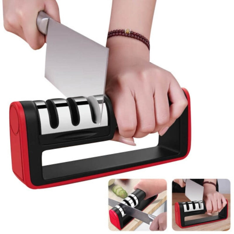 Super Sharp 3-Stage Knife Sharpener (with Ceramic Peeler)
