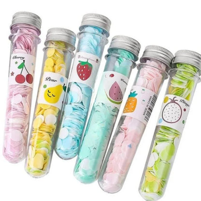 Disposable Soap Paper Flakes in Flower Tube Bottle