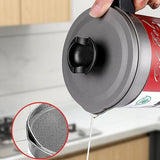 1.4L Fryer Oil Filter Pot with Stainless Steel Strainer – Heatproof, Rust-Resistant & Safe Oil Storage