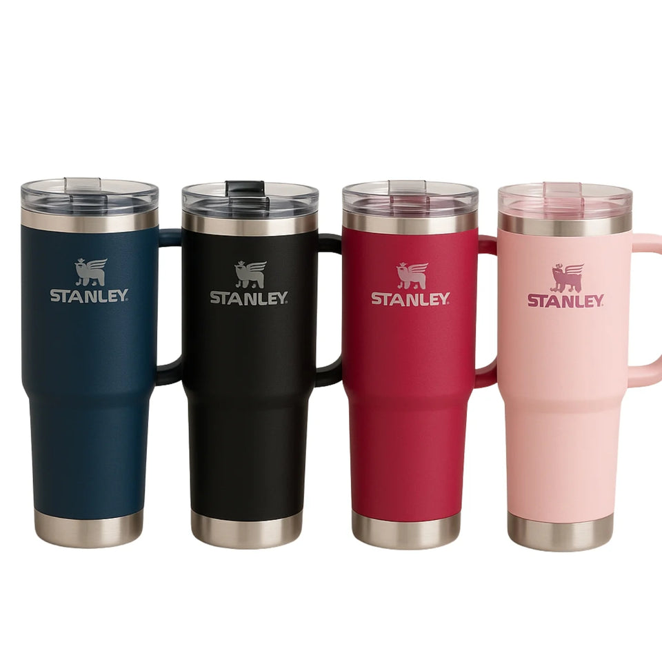 Stanley 40 Oz (1200ML) Stainless Steel Tumbler with Handle & Straw | Hot & Cold Vacuum Insulated Cup