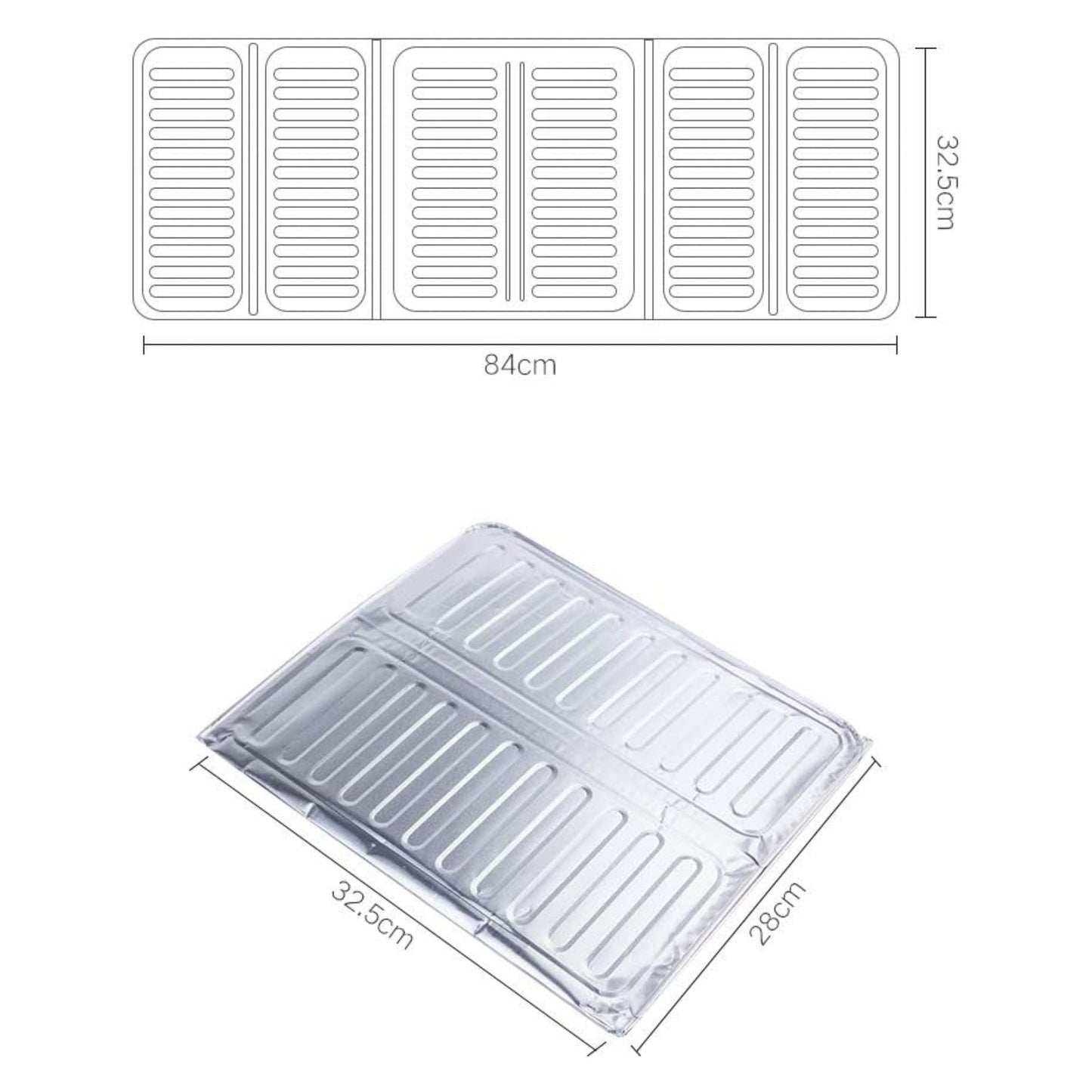 Oil Proof Aluminum Foil Splatter Guard