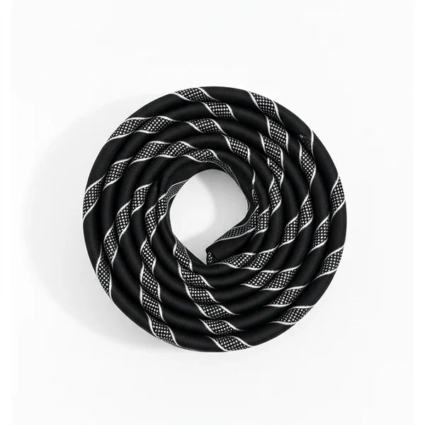 Black Label Diagonal Tie & Pocket Square Set | Premium Men’s Formal Black Tie | Classic Diagonal Stripe Design