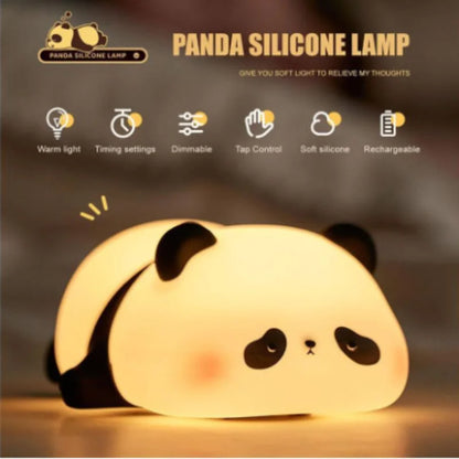 Cute Panda Soft LED Animal Bedside Lamp