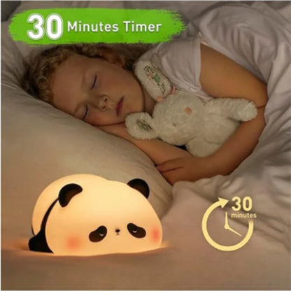Cute Panda Soft LED Animal Bedside Lamp