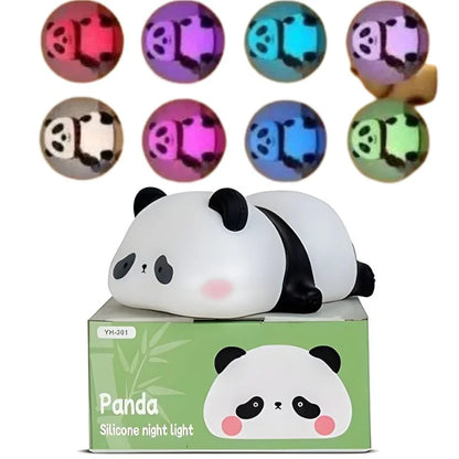 Cute Panda Soft LED Animal Bedside Lamp