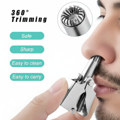 Manual Stainless Steel Nose & Ear Hair Trimmer