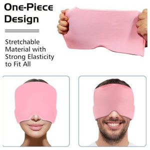 Headache Relief Cap | Hot & Cold Gel Therapy for Migraine, Tension & Puffy Eyes