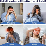 Headache Relief Cap | Hot & Cold Gel Therapy for Migraine, Tension & Puffy Eyes