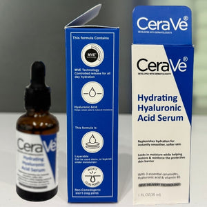 CeraVe Hydrating Face Serum 30ml | Hyaluronic Acid, Vitamin B5 & Ceramides