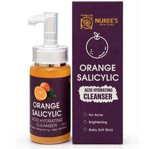 Orange Salicylic Acid Hydrating Cleanser | Gentle Exfoliation, Brightening & Baby-Soft Skin | 100ml