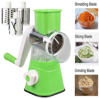 Drum Grater Manual Vegetable Cutter Slicer