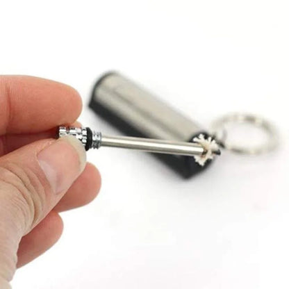 Permanent Match Striker Flint Stone Lighter with Keychain