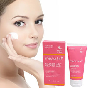 Medicube Collagen Night Wrapping Mask |  Overnight Elasticity & Hydration Peel-Off Mask