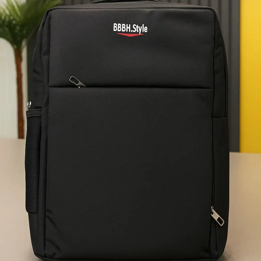 Slim Business Laptop Backpack | Lightweight Travel & Office Bag with Multi-Pockets | Black