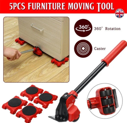 Heavy Furniture Mover Tool Set 5-in-1