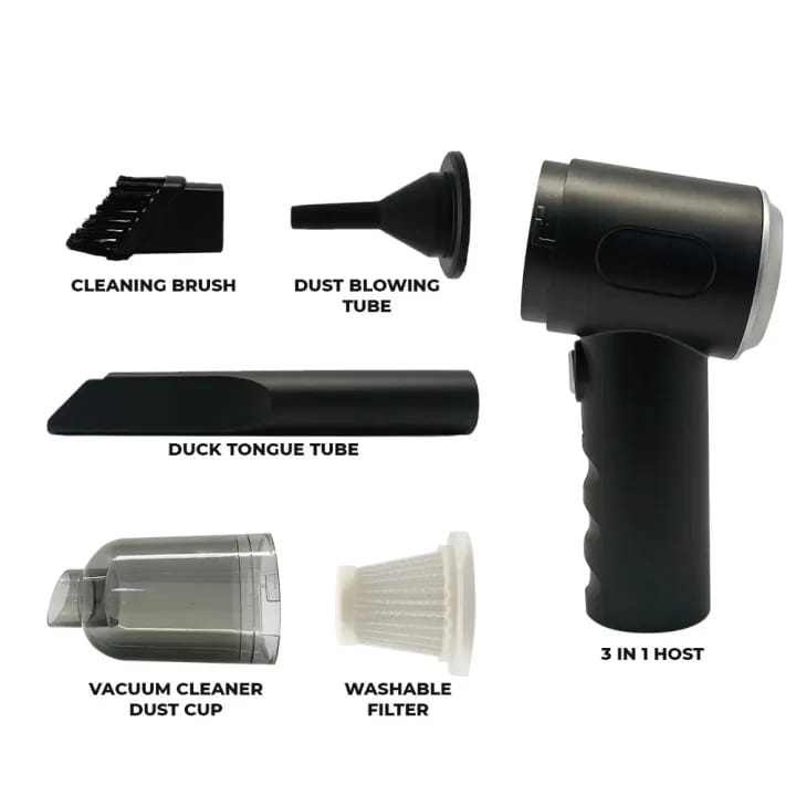 3-in-1 Vacuum Cleaner, Duster & Air Blower