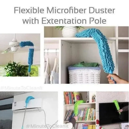 Micro-Fiber Duster With Telescopic Stainless Steel Handle