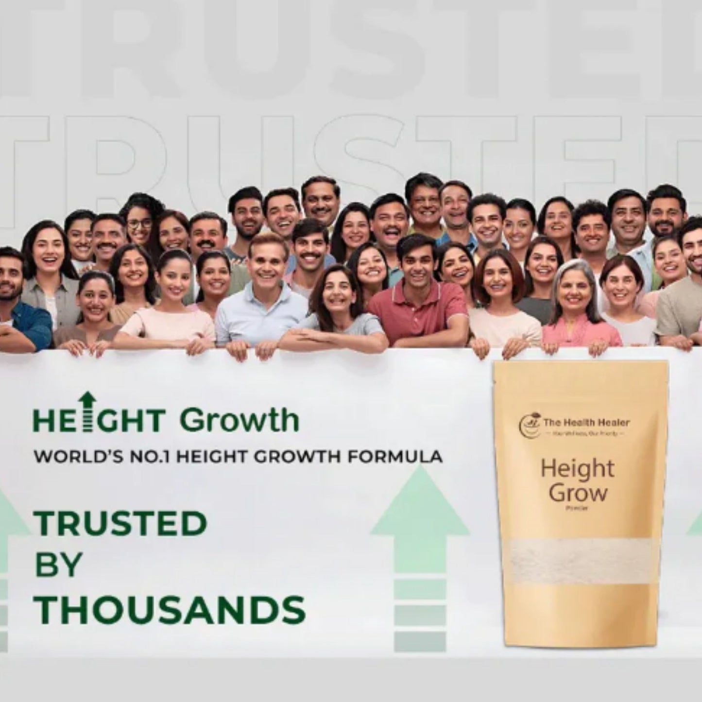Health Healer Height Growth Powder 100g | Ayurvedic Herbal Supplement for Teens & Adults