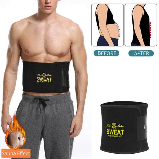 FREE Size | Waist Trainer Belly Shaper | High Compression Sweat Belt