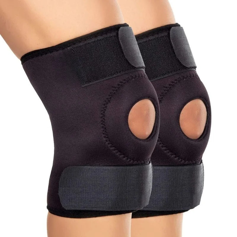 open patella knee support brace hunk PK free size adjustable 2