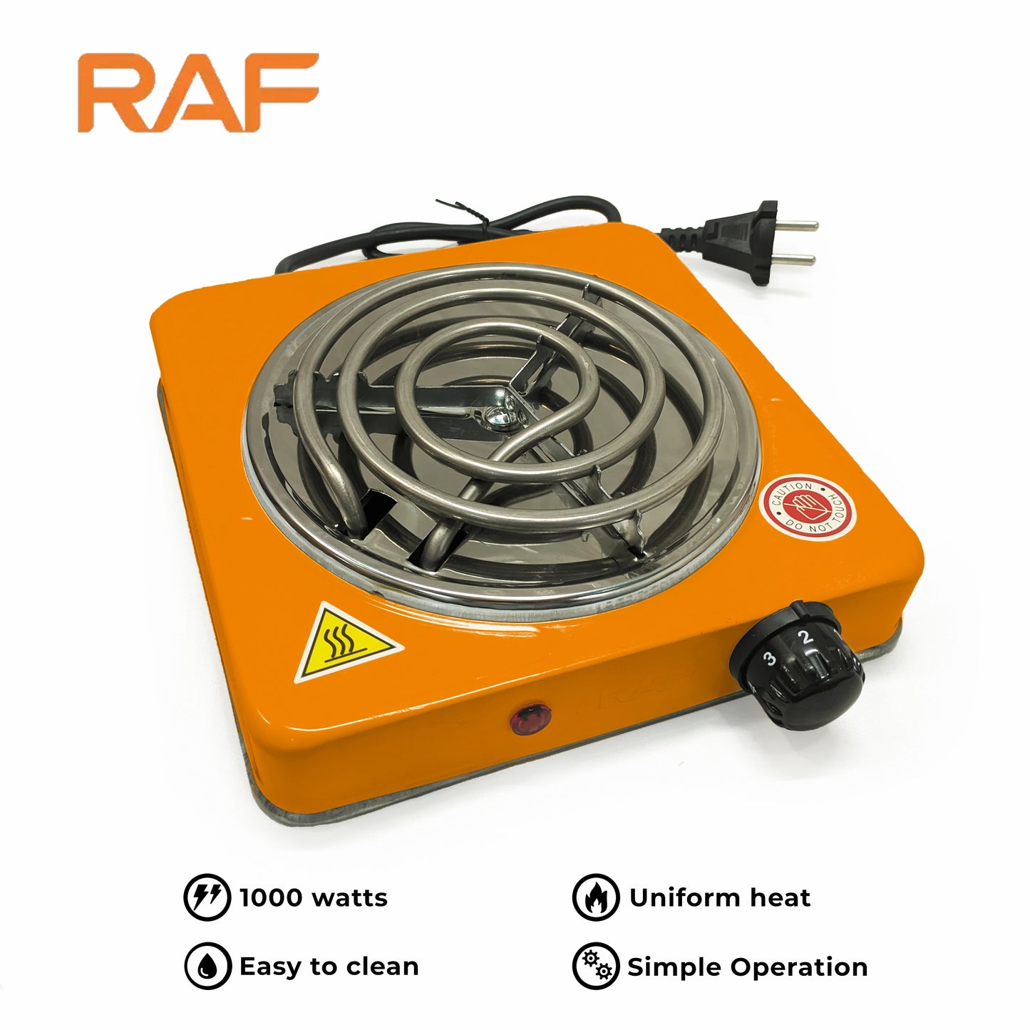 Electric Stove Hot Plate and Cooker with 1000W Power