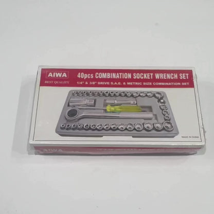 40 PCS Aiwa Socket Wrench Tool Kit