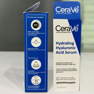 CeraVe Hydrating Face Serum 30ml | Hyaluronic Acid, Vitamin B5 & Ceramides